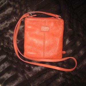 Vintage Fossil Mini Crossbody Purse with Organizer